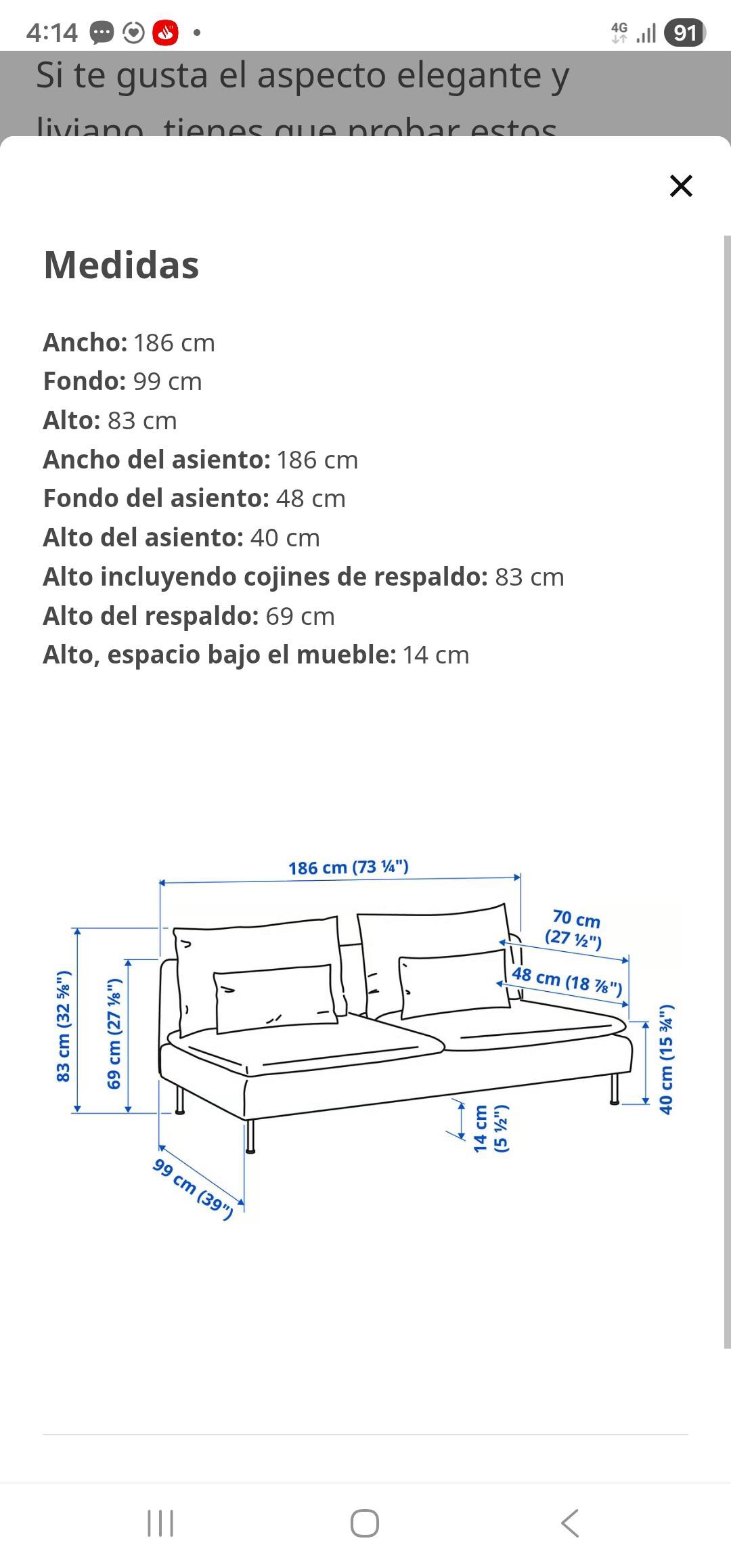 Sofá IKEA 3 cuerpos - Imagen 6