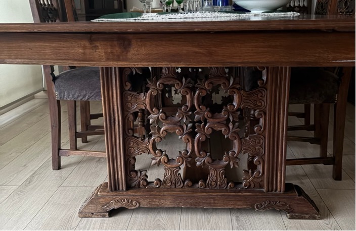 Juego de comedor de madera 10 sillas - Imagen 2