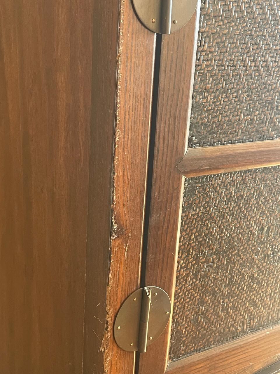 Mueble madera y rattan - Imagen 5