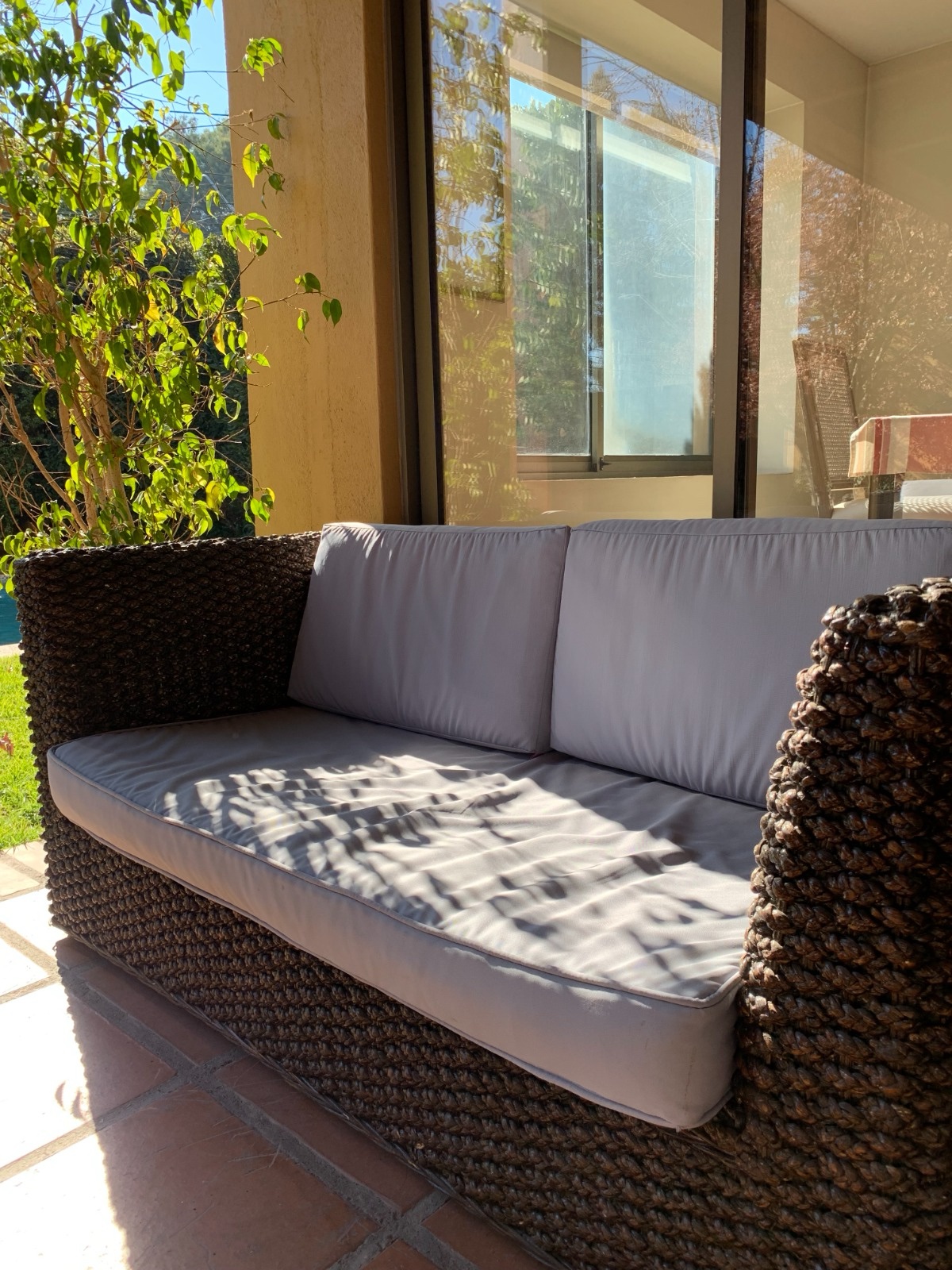 Juego de terraza rattan natural - Imagen 2