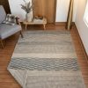Alfombra texturada en colores grises