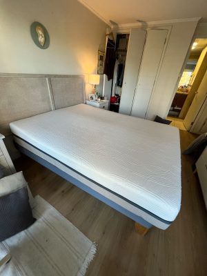 Cama 2 plazas base dividida + Plumón