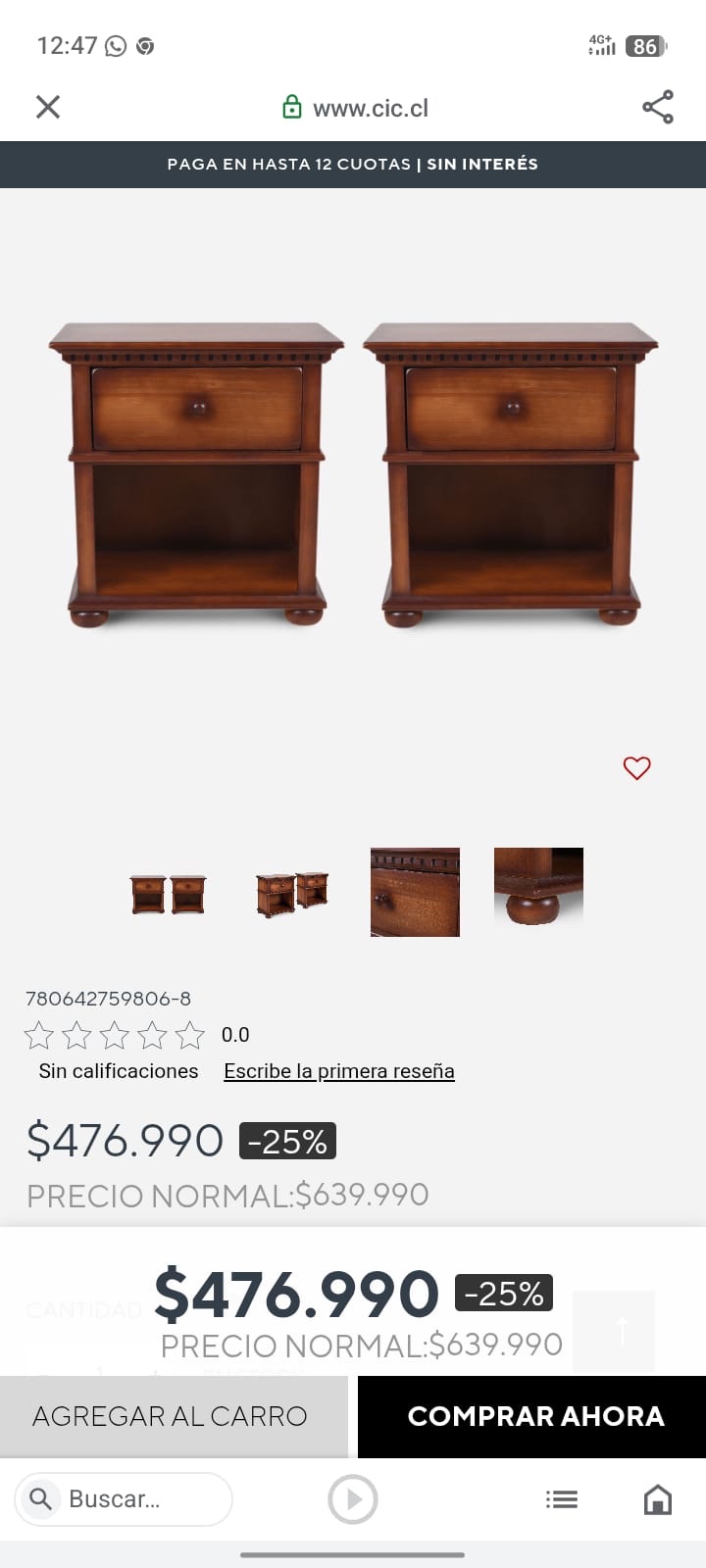 Par de veladores King Alaniz Home - Imagen 8