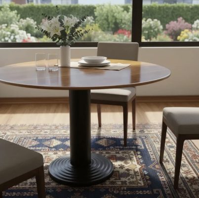 Mesa Redonda con pedestal