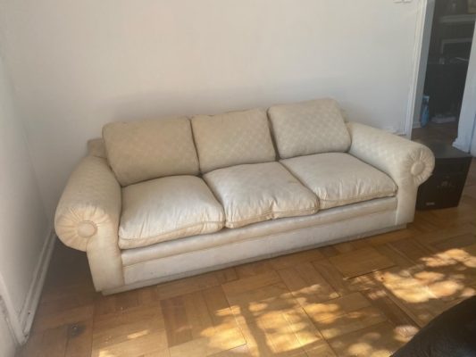 Sofa tres cuerpos pluma