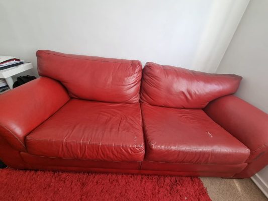 Sofa 3 cuerpo rosen eco cuero