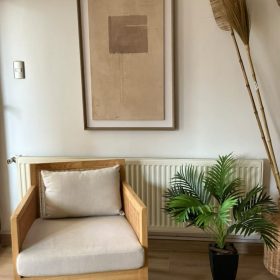 Poltrona Rafia de madera Amoblé