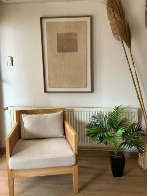 Poltrona Rafia de madera Amoblé