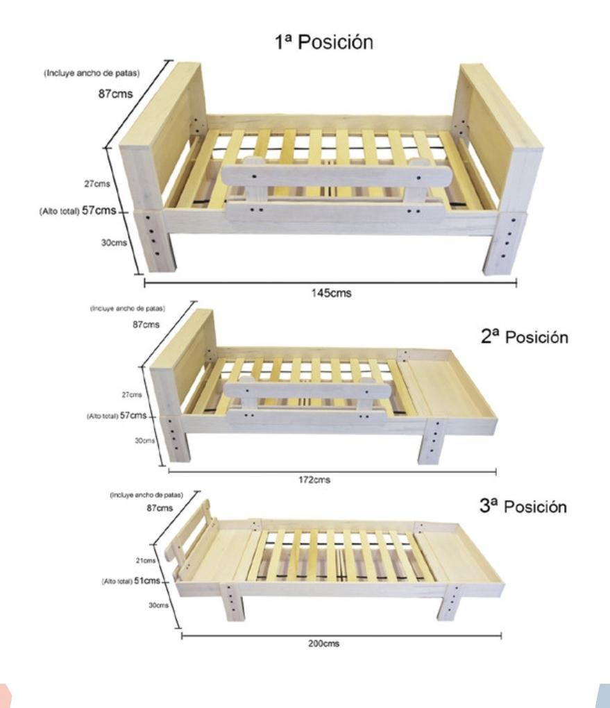 Cama de transición (marca Growme) - Imagen 4