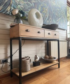 mueble arrimo madera fierro